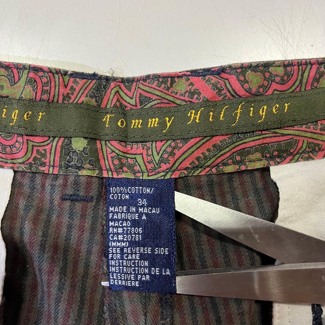 90s   チノパン チェック ワイド baggy