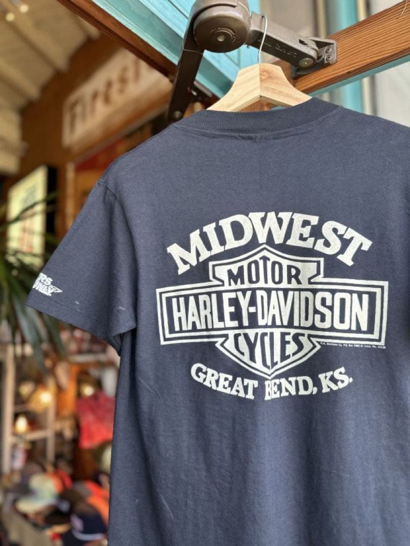 当時物 80's ビンテージハーレーTシャツ 山田レン