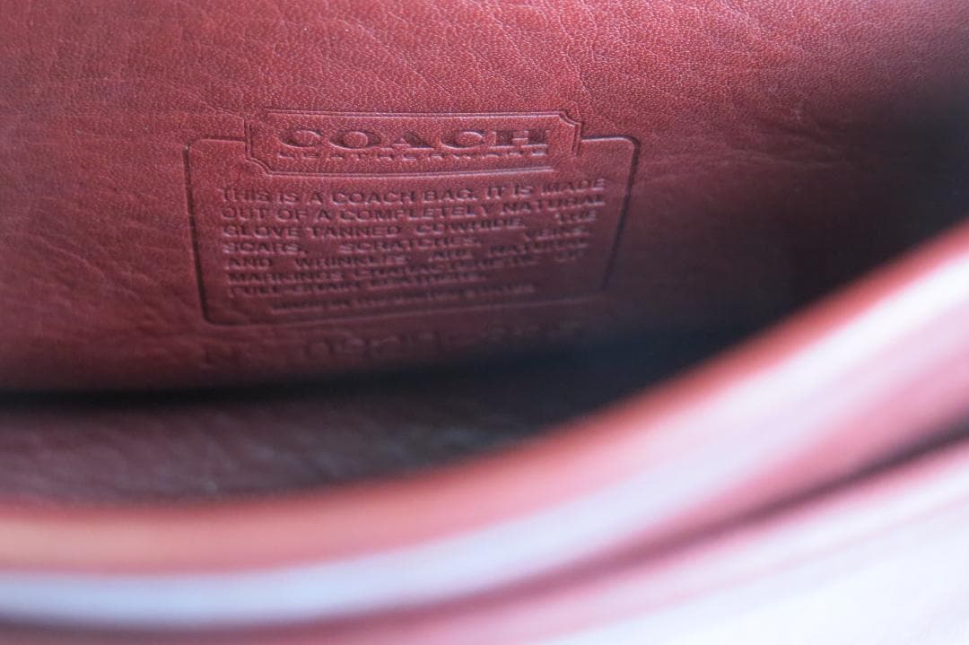 COACH オールドコーチ ショルダーバッグ 2way レザー　赤