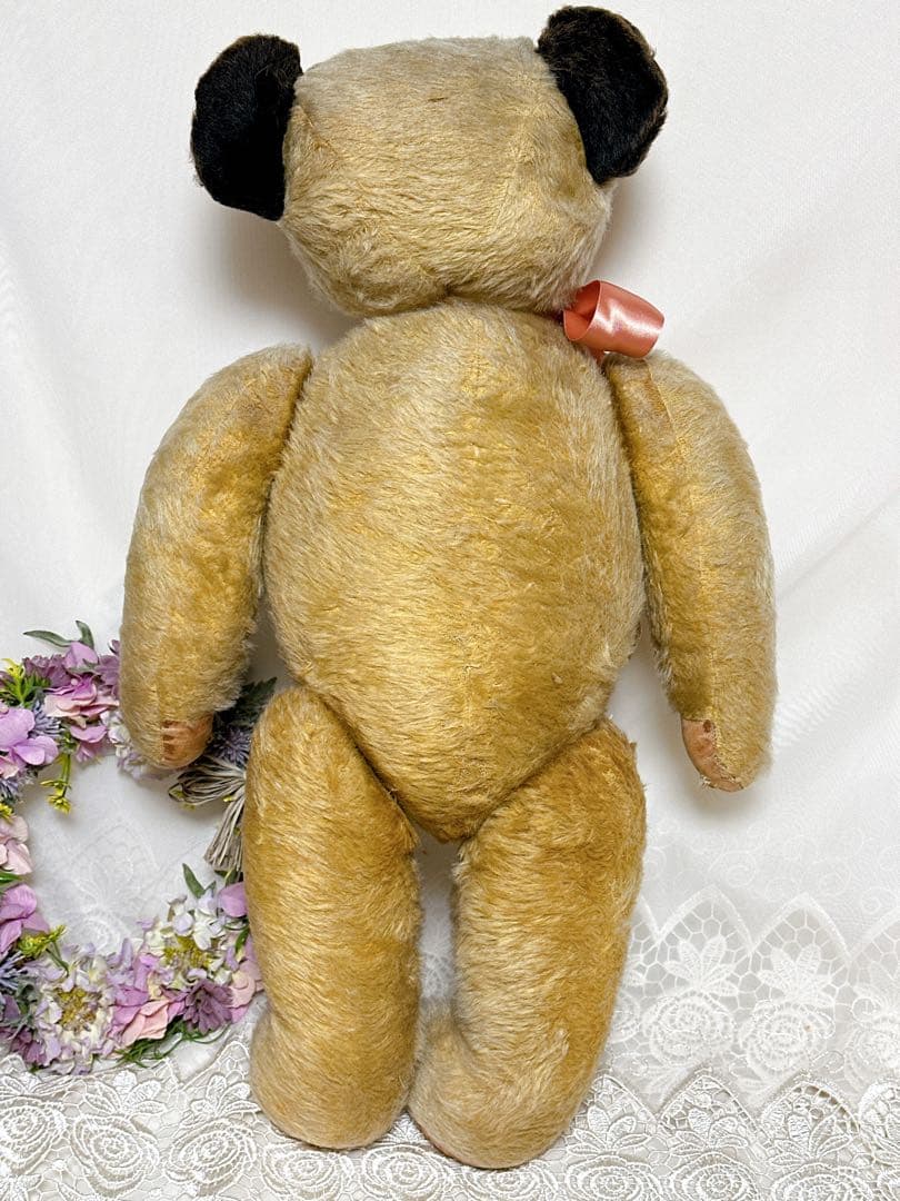 ❤️ビッグ❤️黒いお耳のチャドバレーベア　アンティークベア　Chad Valley