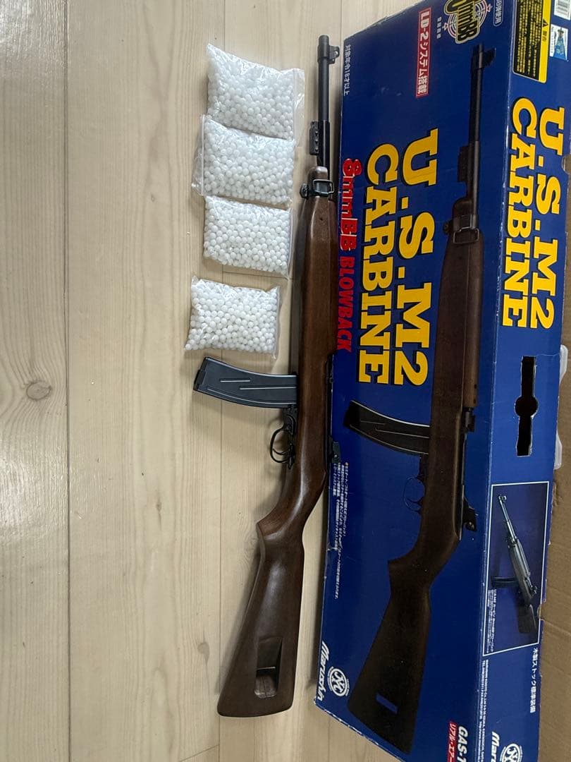 マルシン M2 カービン M1カービン　ブローバック 8mm 木製ストック