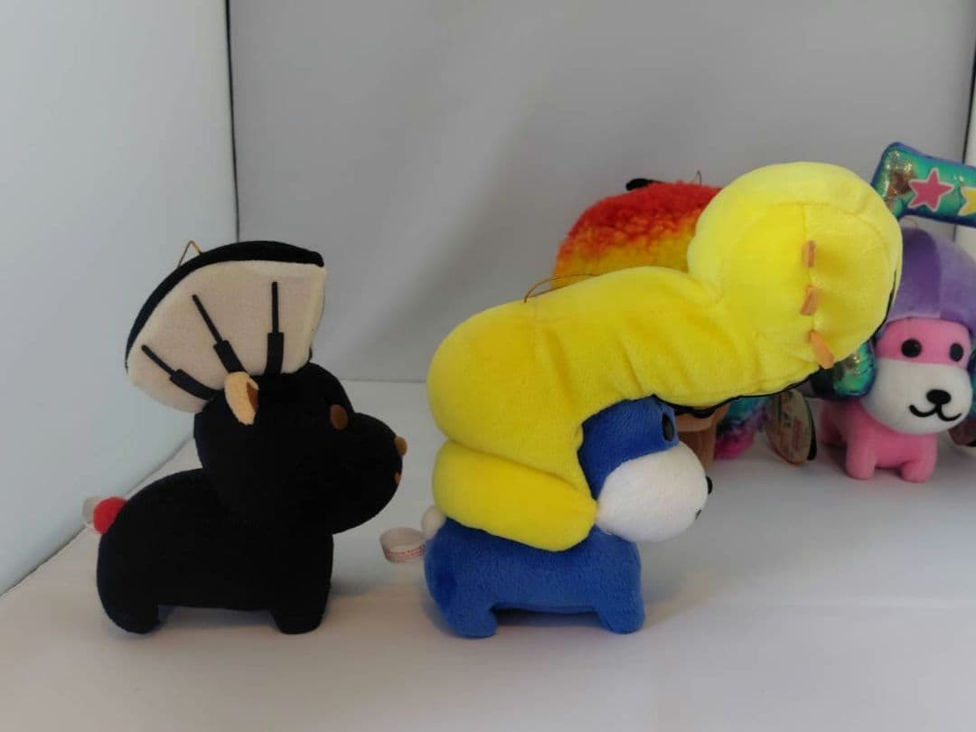 希少 レア レトロ アフロ犬 ぬいぐるみ セット music 4点