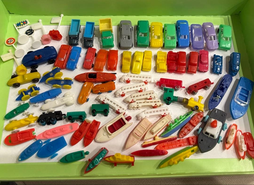 昭和レトロ　グリコ　おまけ　1960〜70年代　車　船　列車　まとめ売り