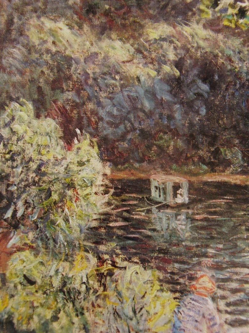 クロード・モネ、「The Studio-Boat」、厳選、希少大判画集・額装画