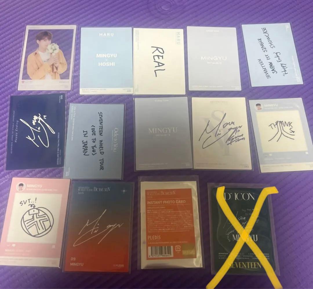 seventeen ミンギュcdトレカ、コンサートトレカ等セット