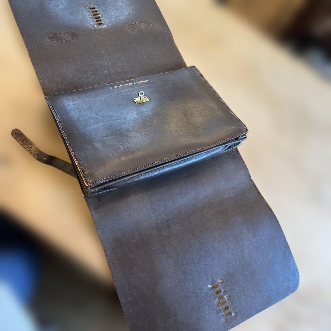 米国1900年初期郵便局員手紙バック