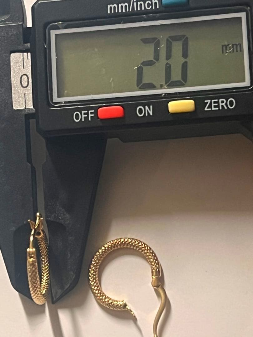 K18(750)ゴールド フープピアス