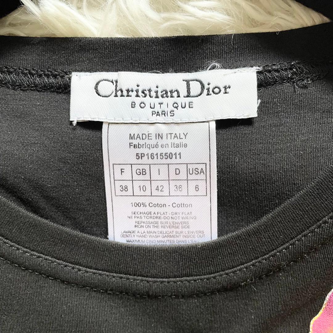 美品　ガリアーノ期　クリスチャンディオール　タンクトップ　ブラック　サイズM