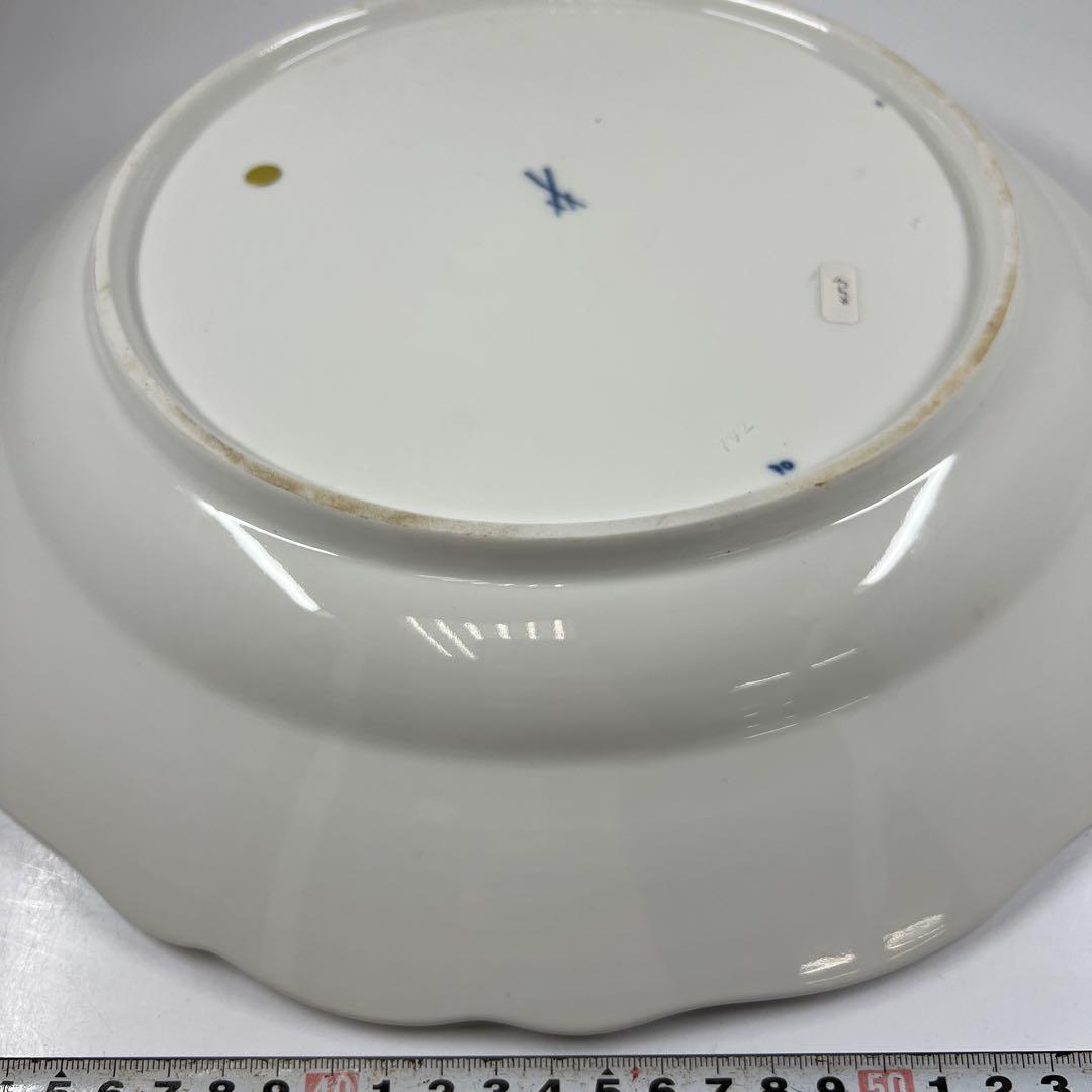 マイセン　ブルーオニオン　特大プレート　直径35㎝　東な7-0831⭐︎1F