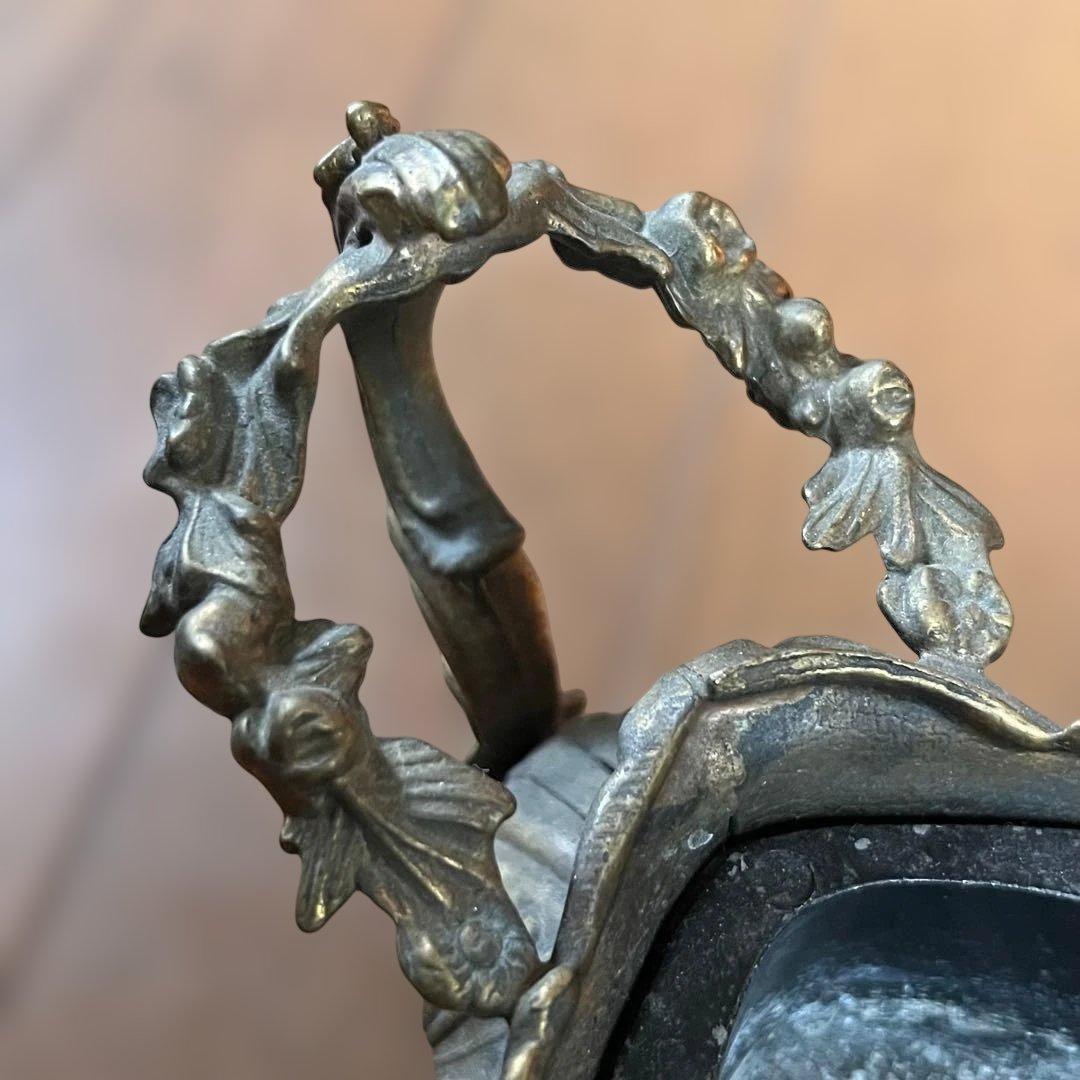 フランス アンティーク装飾ボウル 花器真鍮製 天使付き