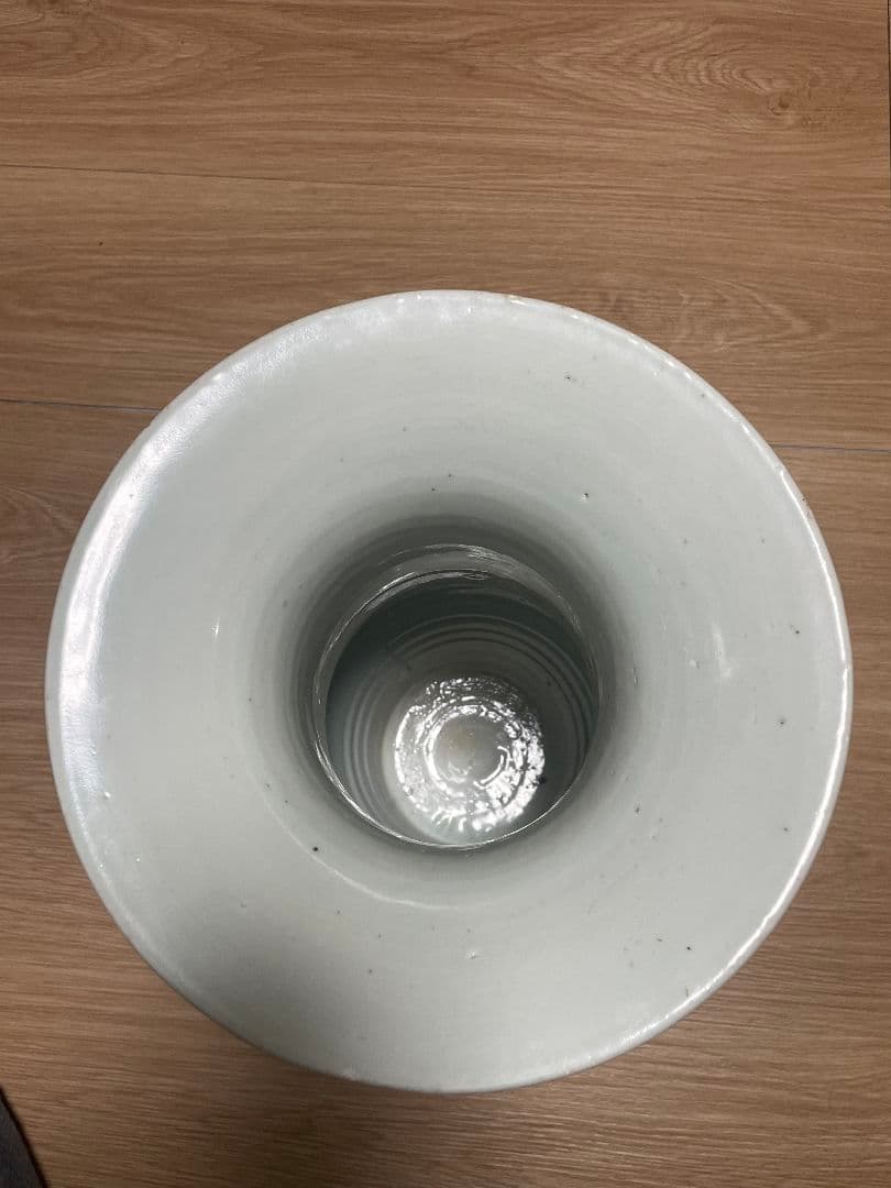 中国骨董品 青花 成化 唐物青と白の花柄陶器花瓶 高さ40cm口径22.5cm