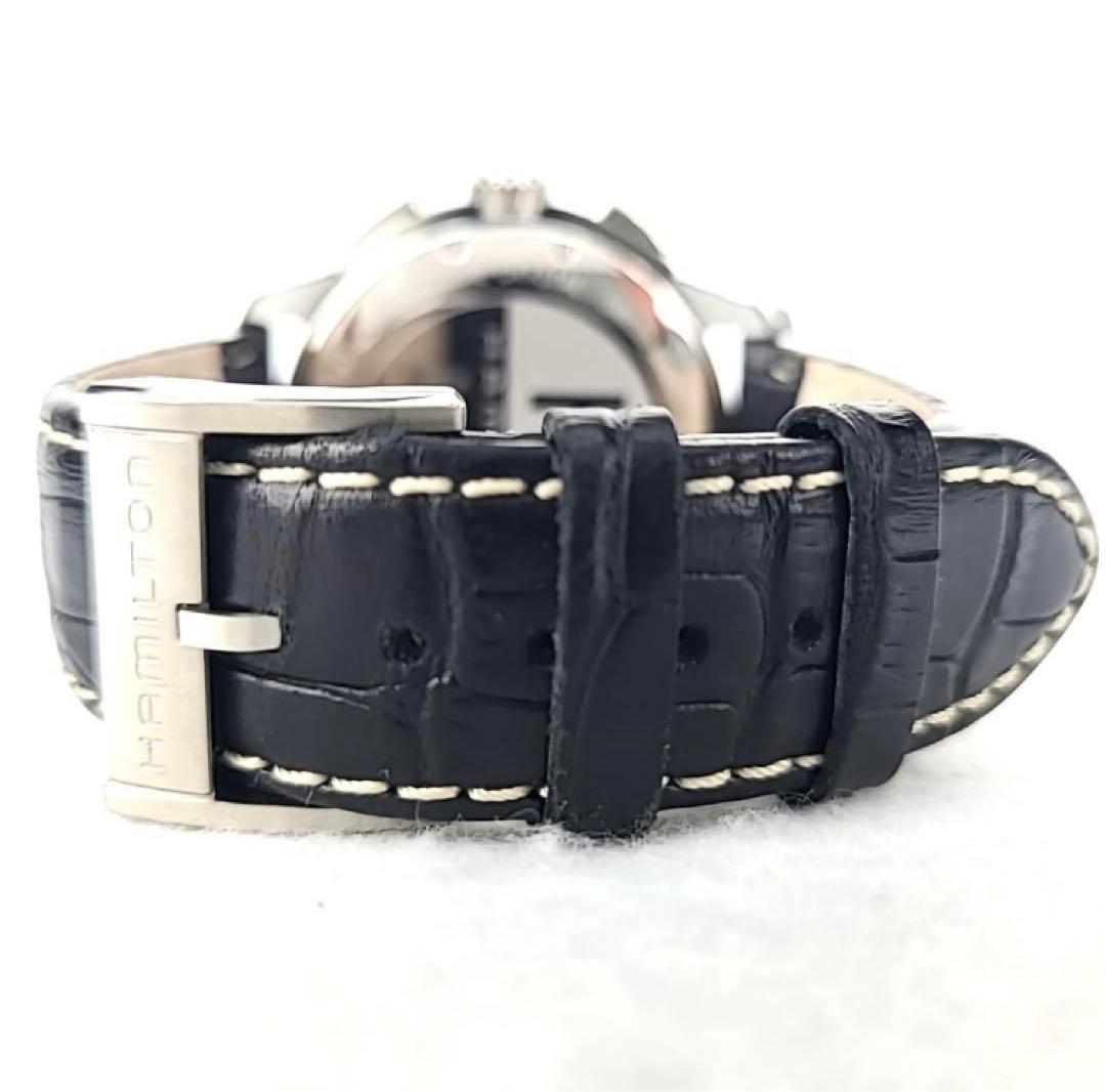 【値下げ！極美品】Hamilton ジャズマスター クロノデイト 革バンド黒