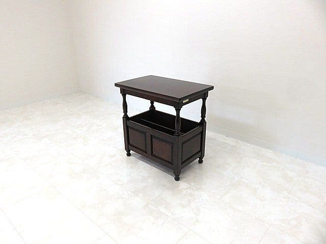 カ*ミ様 北海道民芸家具 樺無垢材サイドテーブル　　リビングテーブル/コンソール