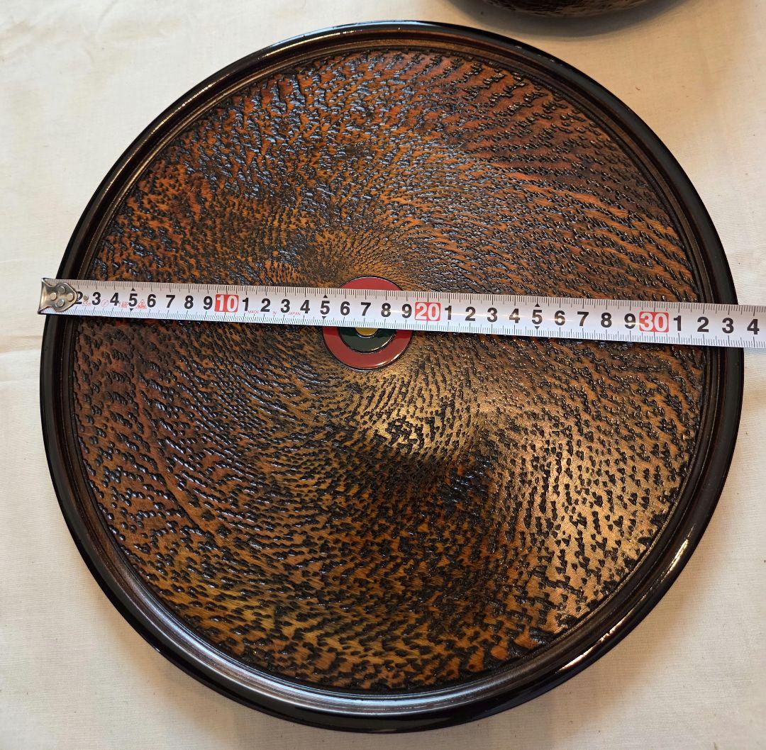 【新品】 山中漆器 盆、菓子鉢、菓子受け、茶托、セット 木箱入り