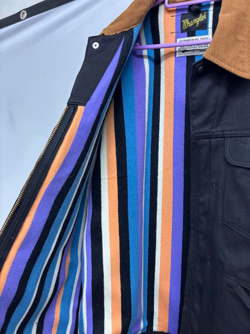 tum ワコマリア　Wrangler ブラックデニムジャケット