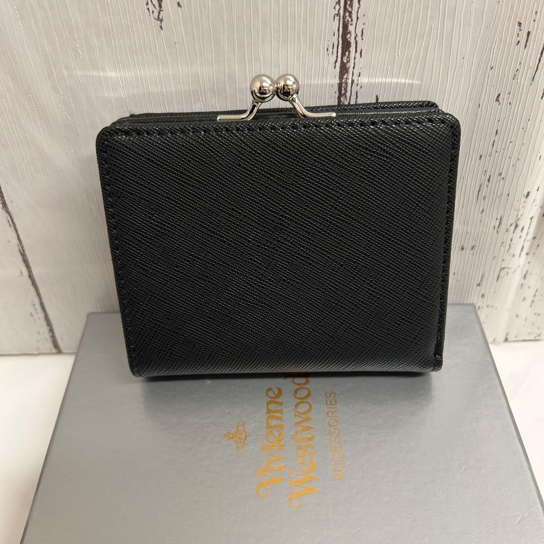【ショッパー付き】Vivienne Westwood♡二つ折り財布♡ブラック