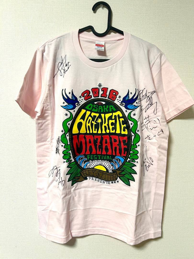 【メンバー全員サイン入り】 HEY-SMITH 半袖 Tシャツ