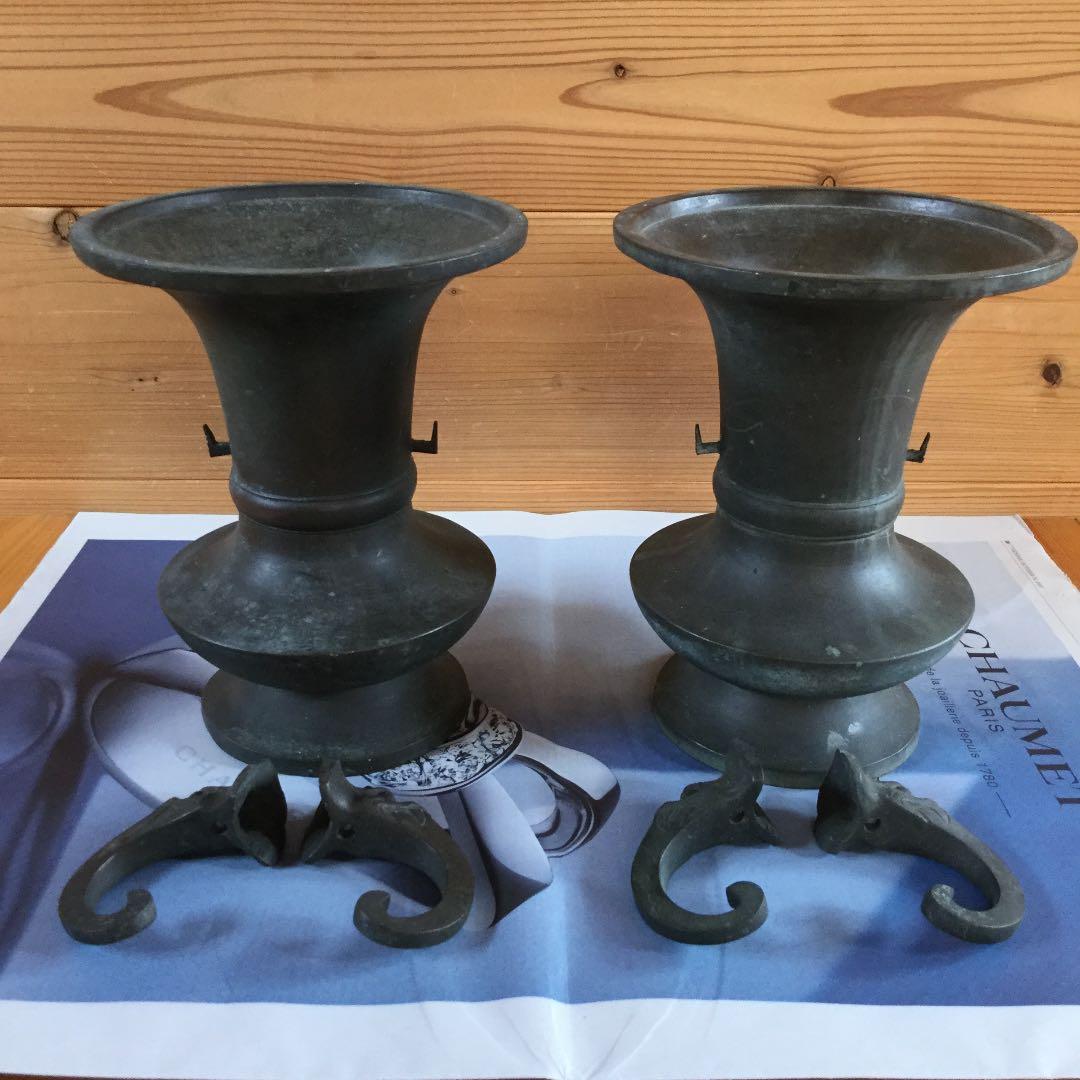 江戸時代の花瓶２対