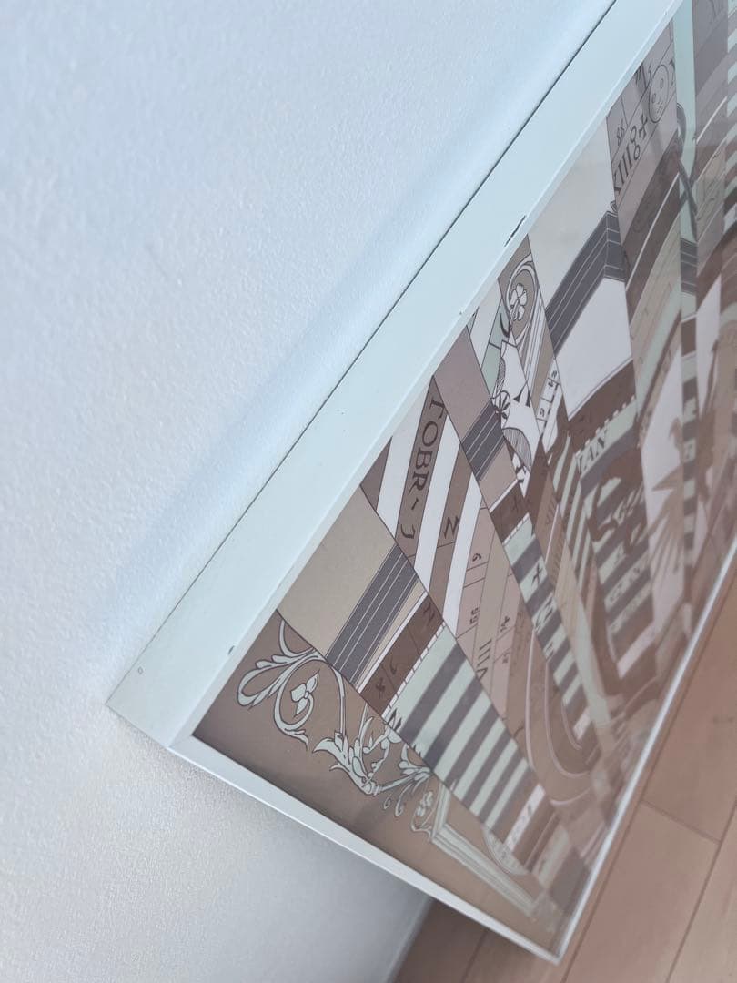 エルメス　スカーフ　額装