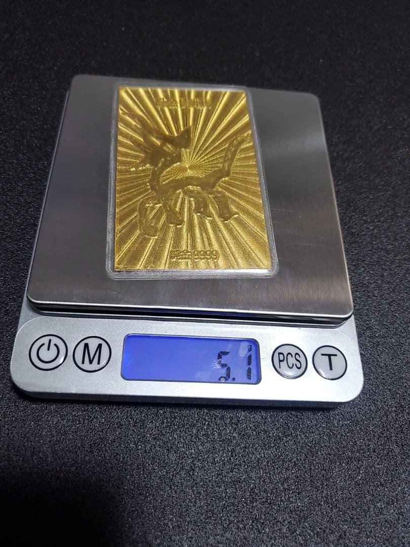 純金ラミネートカード 開運馬 9999 総重量5.1g