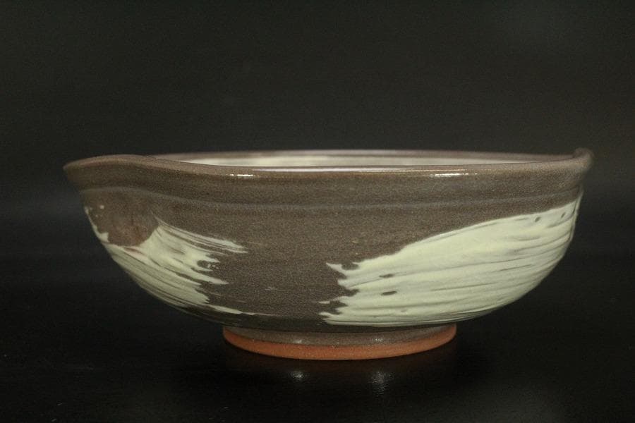 祥瑞窯 五代 陶匠 浅見五郎助 三島文 鉢 菓子鉢 共箱 未使用 839