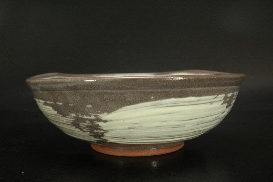 祥瑞窯 五代 陶匠 浅見五郎助 三島文 鉢 菓子鉢 共箱 未使用 839