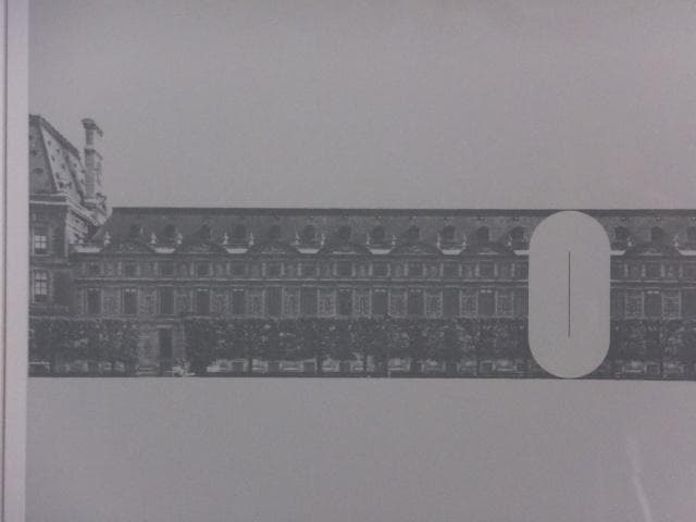 現代美術　佐藤亜土　直筆サイン『ルーブル正門』シルクスクリーン 0407C