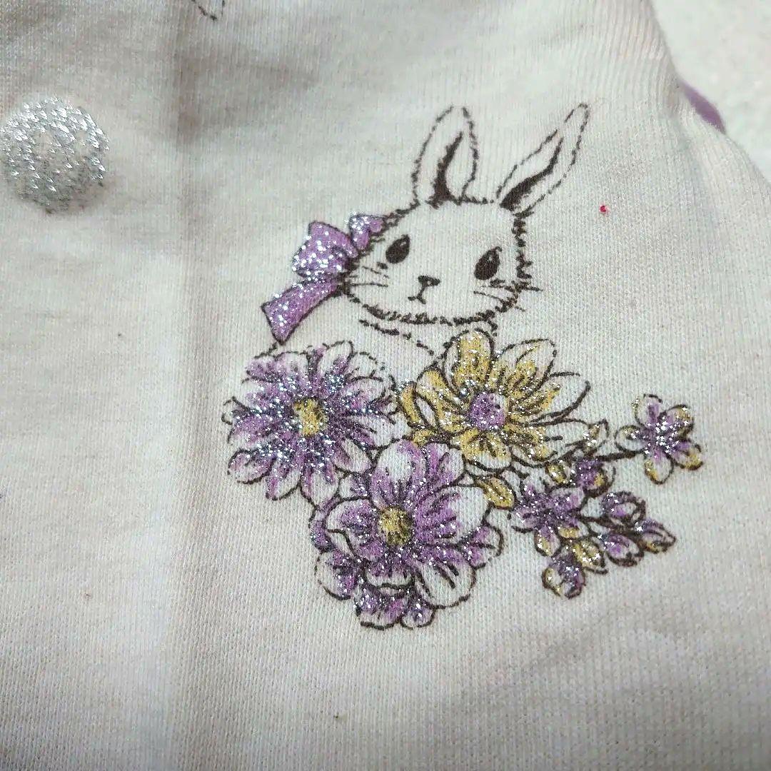 犬服 S わんこの普段着　花うさぎ