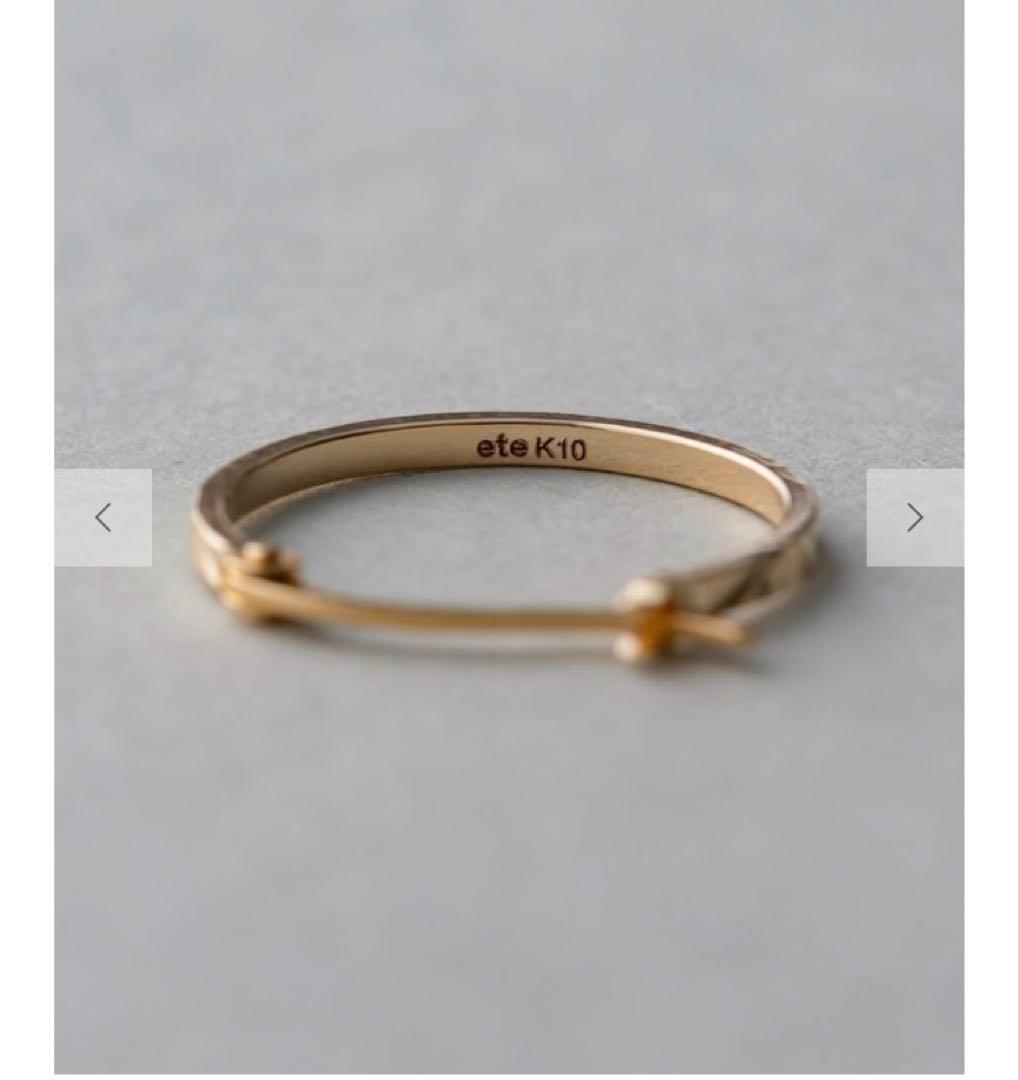 ete K10YG クレール カット ピアス エテ