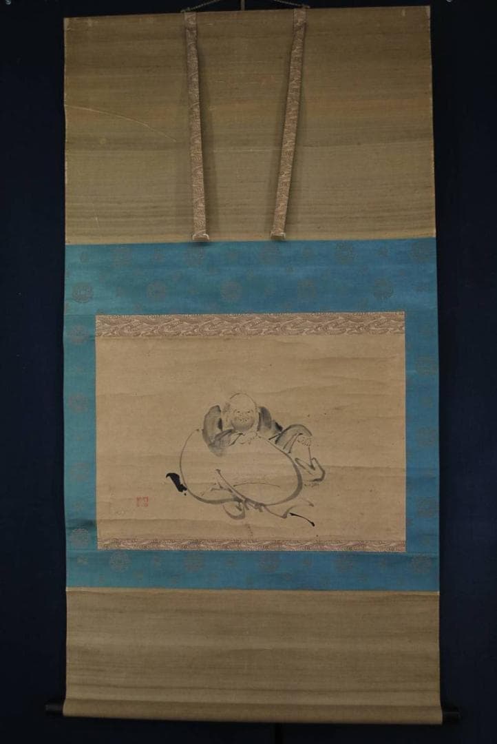 作者不詳/布袋図/掛軸/名家伝来/M-260 J