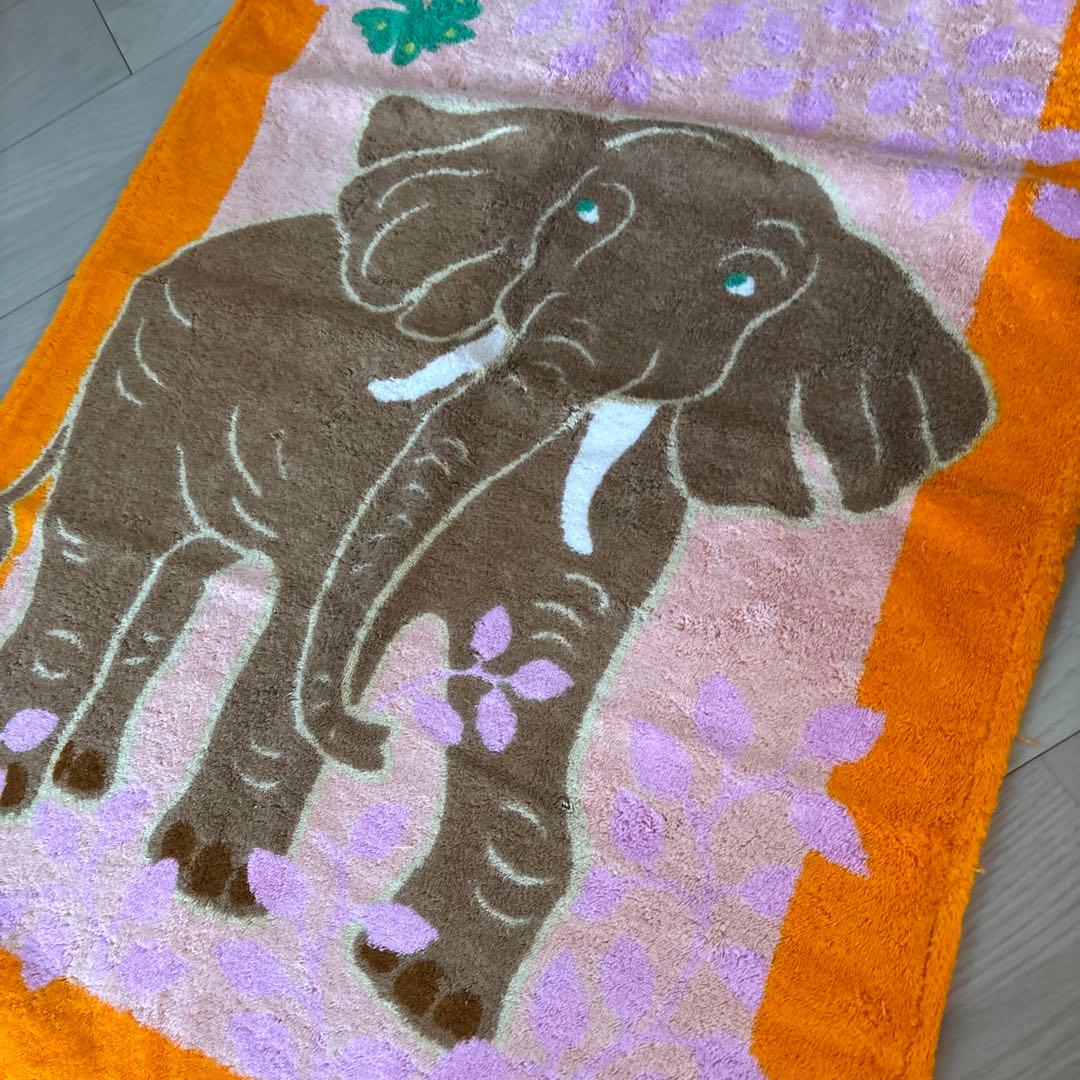 HERMES⭐︎エルメス 象柄 ブランケット バスタオル バスマット