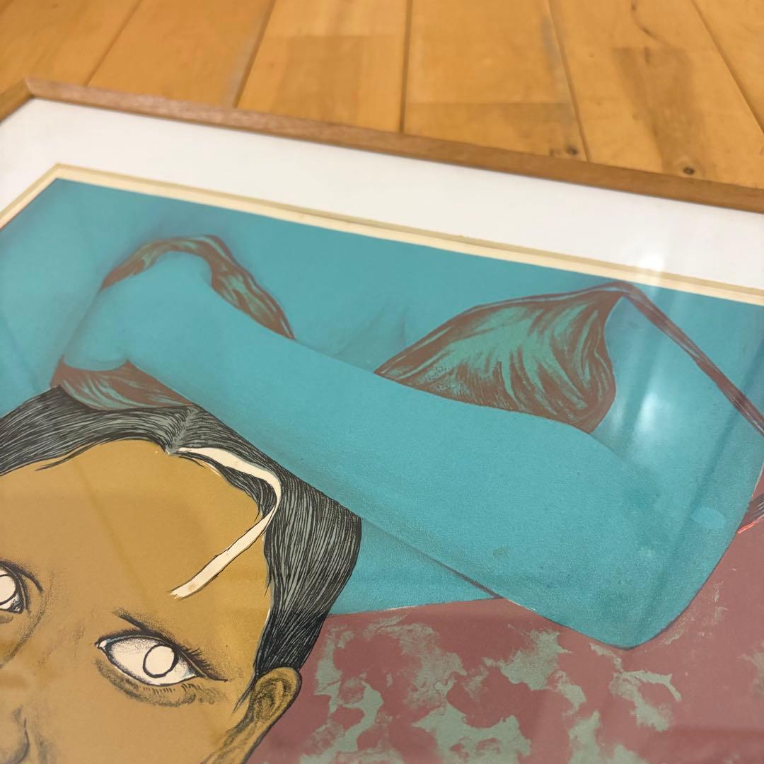 ☆希少☆田村文雄　リトグラフ　版画　　現代アート　女