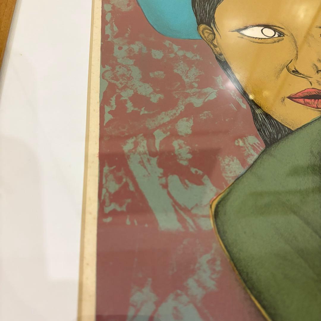 ☆希少☆田村文雄　リトグラフ　版画　　現代アート　女