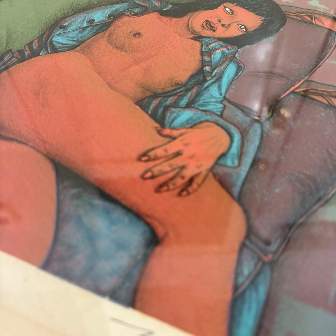 ☆希少☆田村文雄　リトグラフ　版画　　現代アート　女