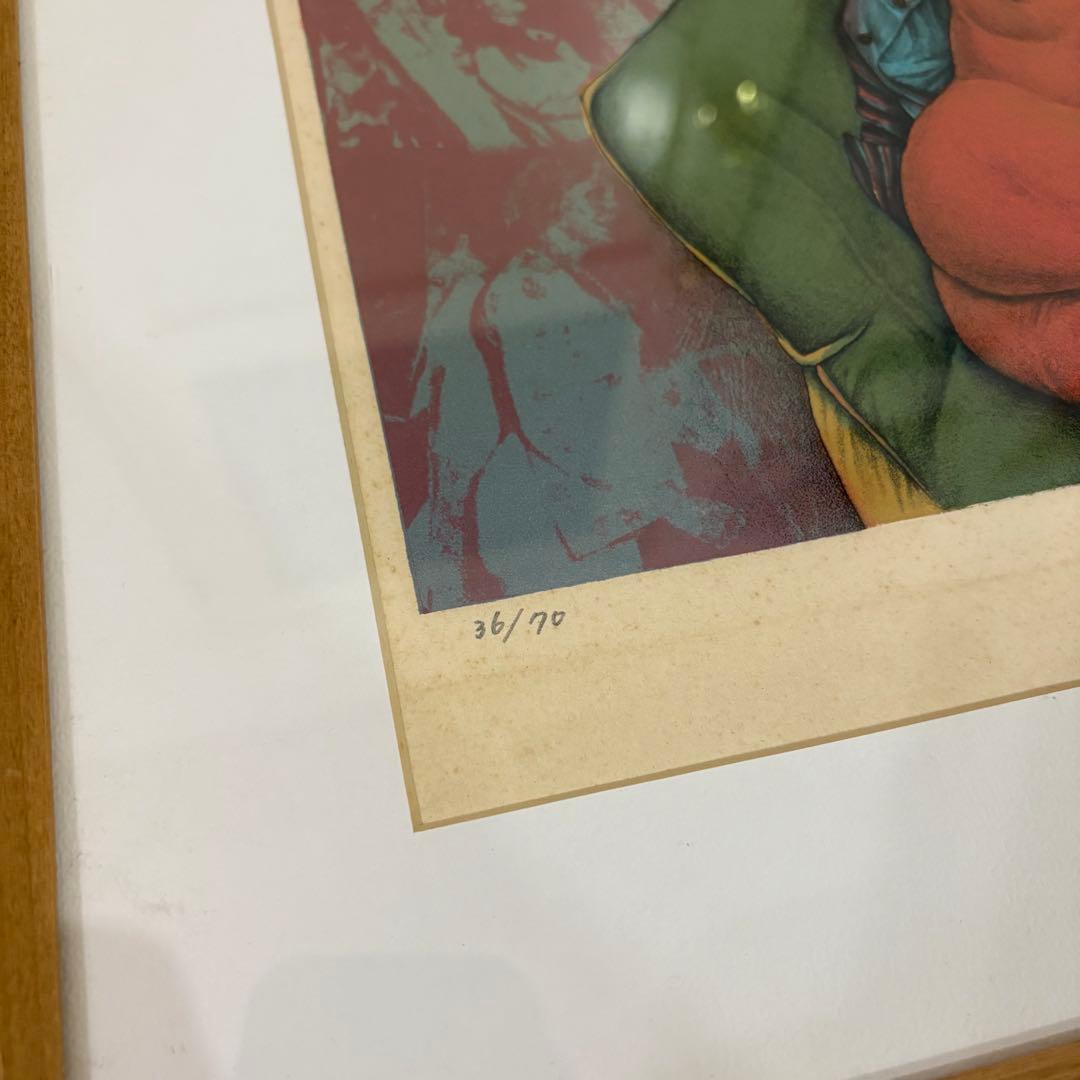 ☆希少☆田村文雄　リトグラフ　版画　　現代アート　女