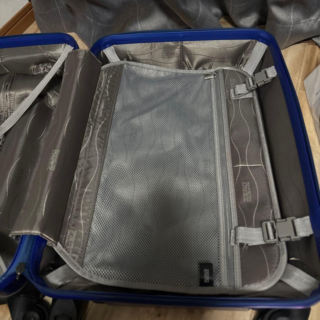 ゼロハリーバートン　キャリーケース　4輪　ブルー　約55L 状態良い　最安値