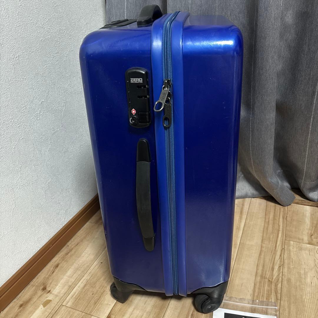 ゼロハリーバートン　キャリーケース　4輪　ブルー　約55L 状態良い　最安値