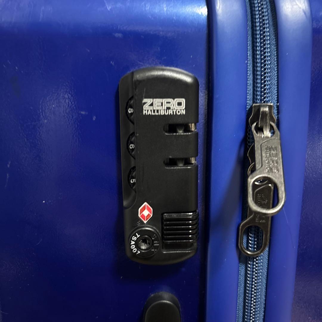 ゼロハリーバートン　キャリーケース　4輪　ブルー　約55L 状態良い　最安値