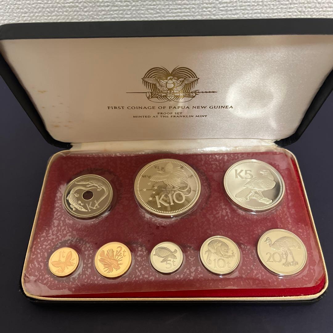 パプアニューギニア 初代セット 1975年 プルーフ仕上げ