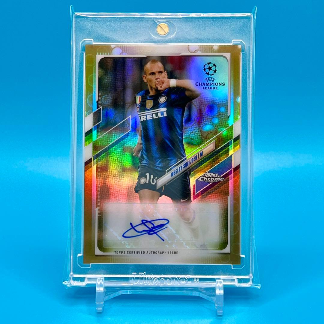 Topps Chrome Sneijder スナイデル 直筆サインカード