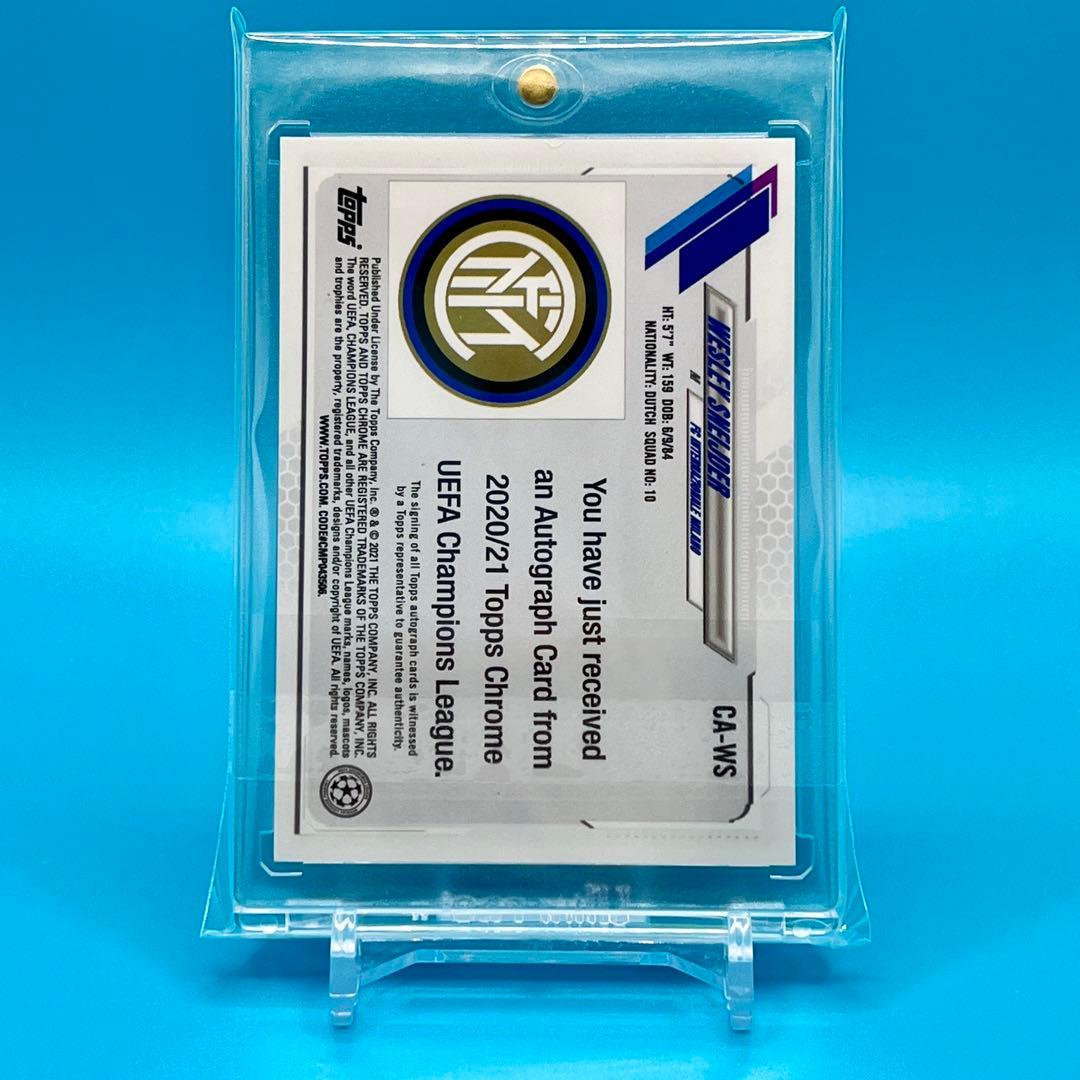 Topps Chrome Sneijder スナイデル 直筆サインカード