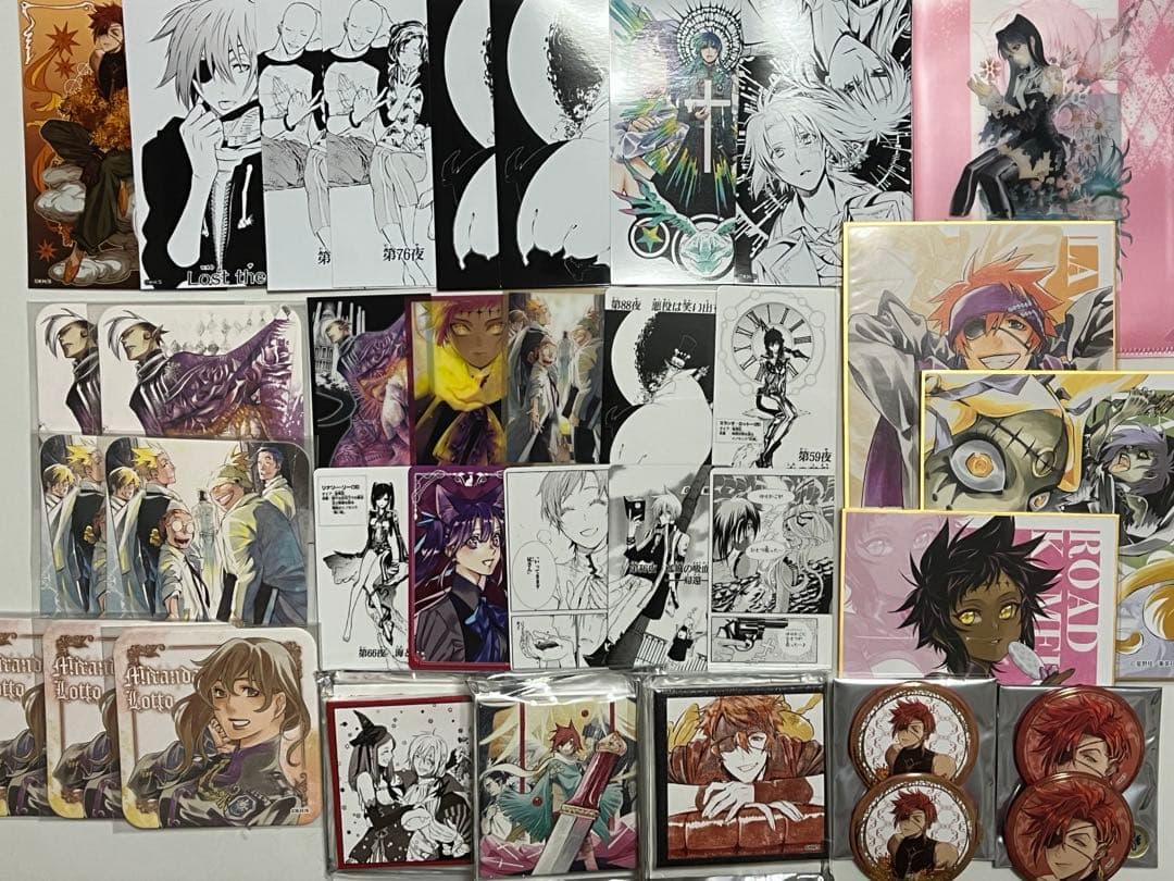 d.gray-man グッズ 纏め売り Dグレ コースター 缶バッジ 画像2枚