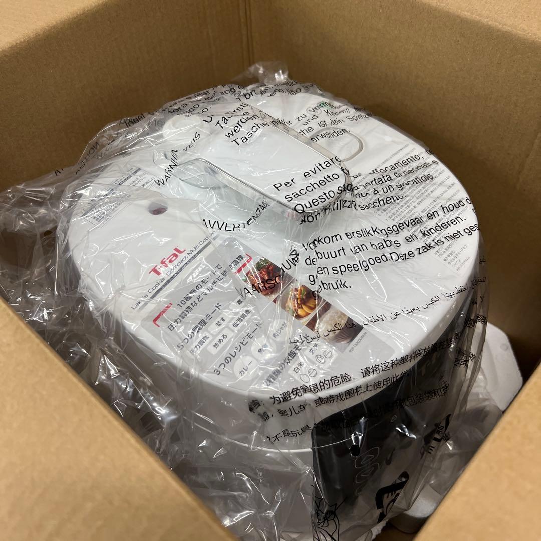 K2【未使用品】 T-fal ラクラ・クッカー コンパクト電気圧力鍋