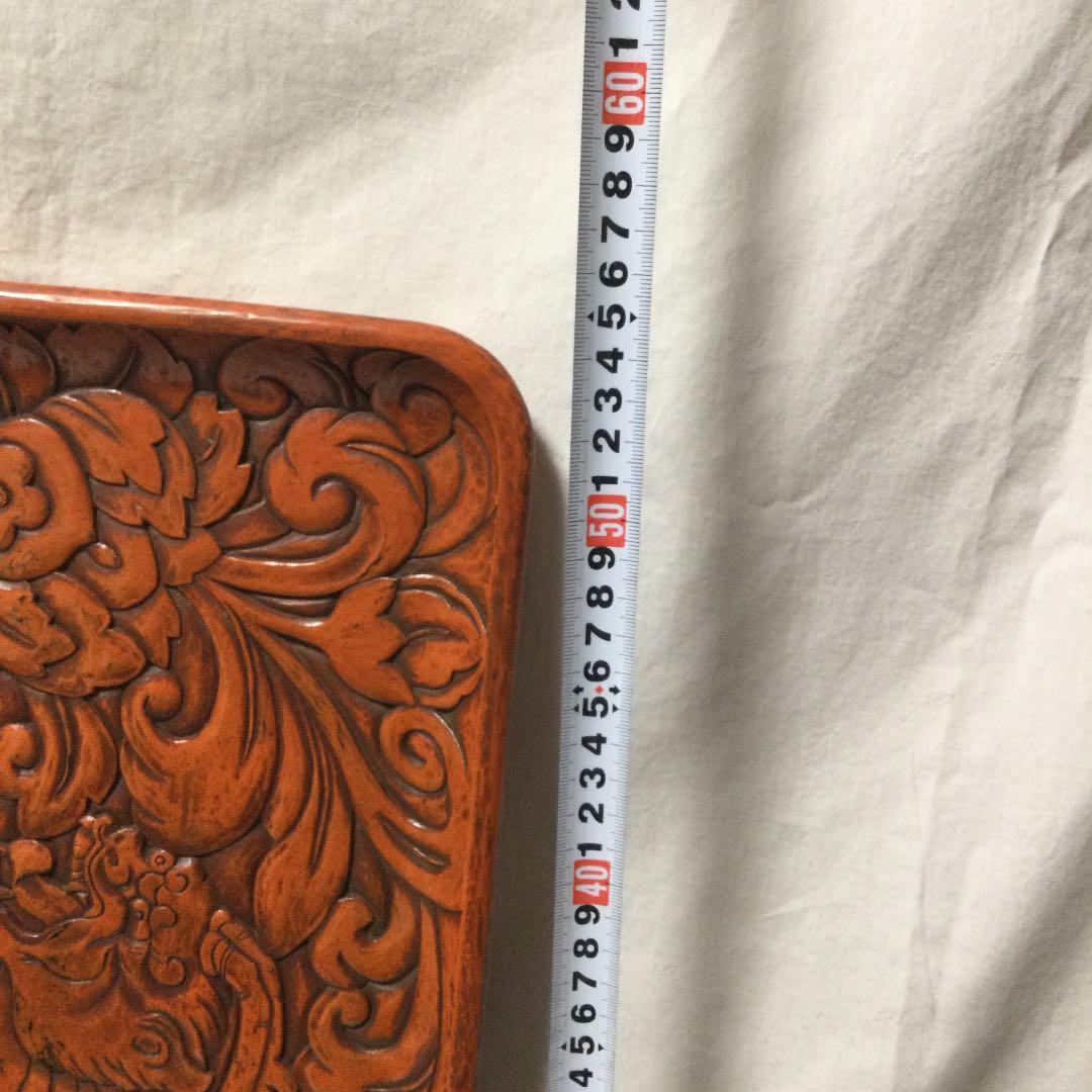 鎌倉彫のお盆、大型