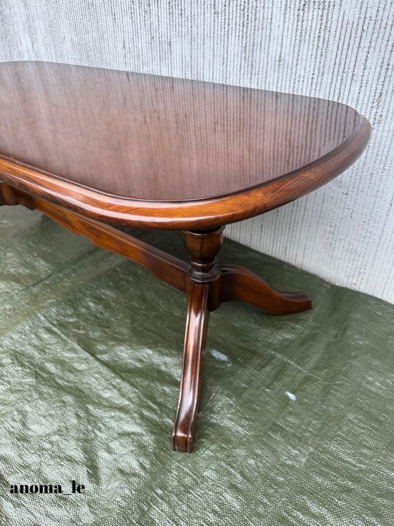 【センターテーブル】カリモク　コロニアル　昭和レトロヴィンテージ◎