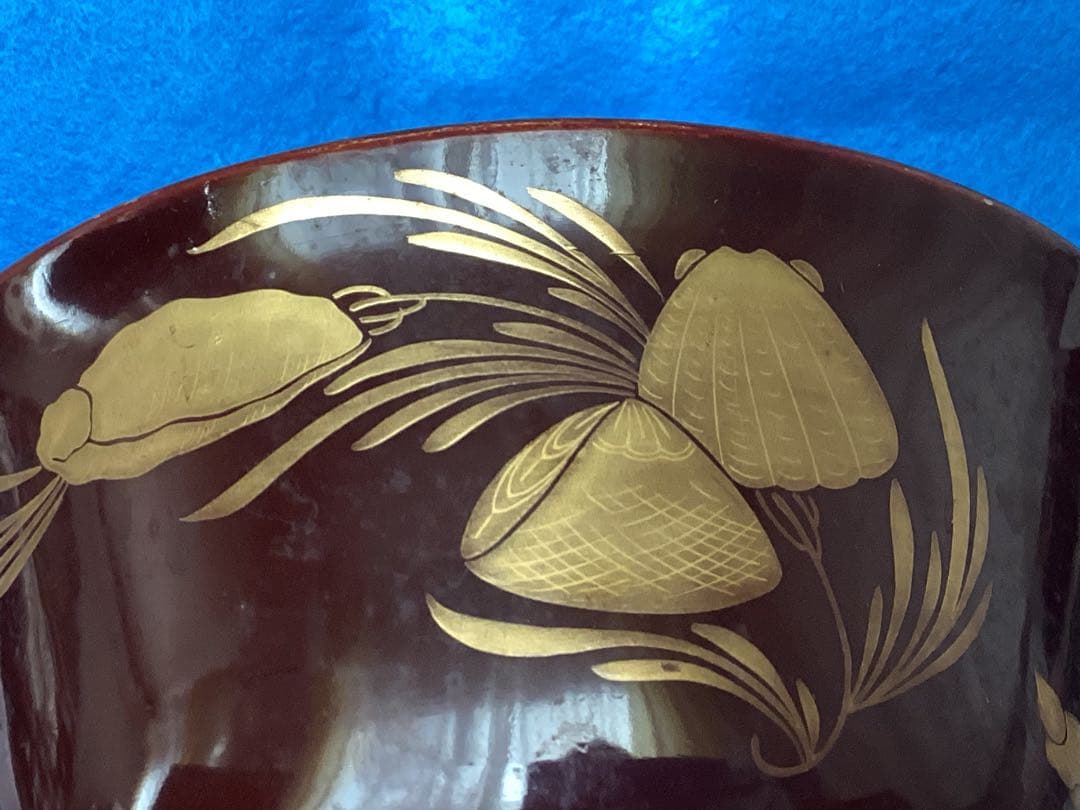 ヴィンテージ　豊楽焼　茶道具　金彩　金継ぎ茶碗　陶芸　漆工芸　江戸後期〜大正