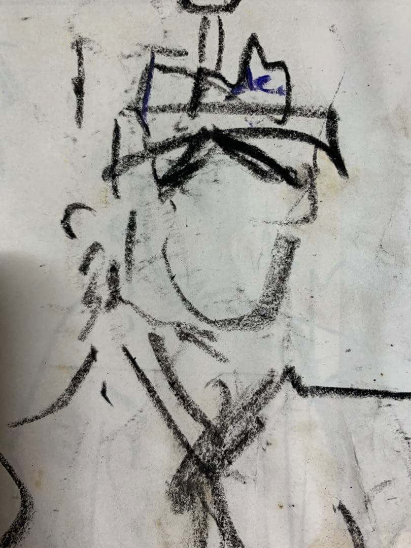 須田剋太　デッサン　原画