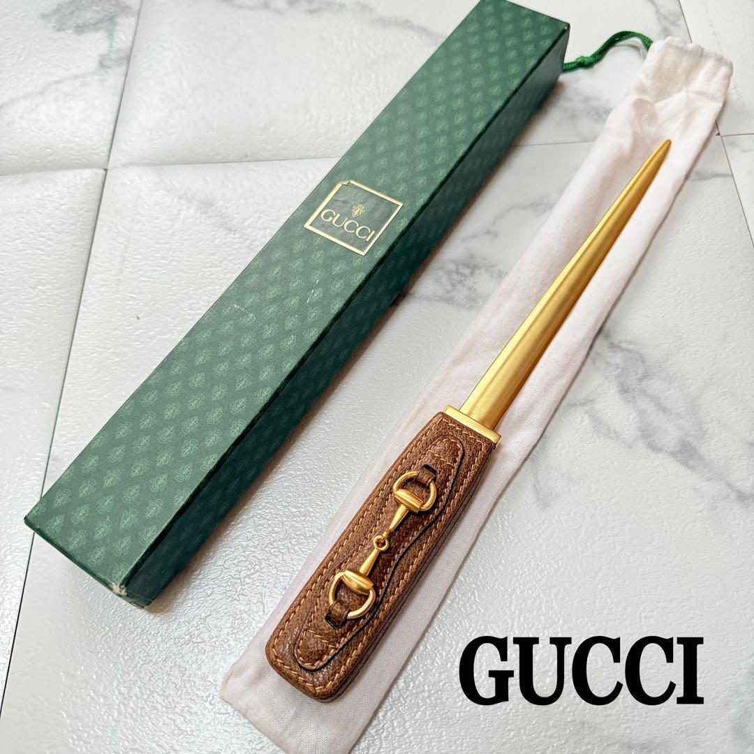 vintage GUCCI オールドグッチ ビット ペーパーナイフ イタリア製