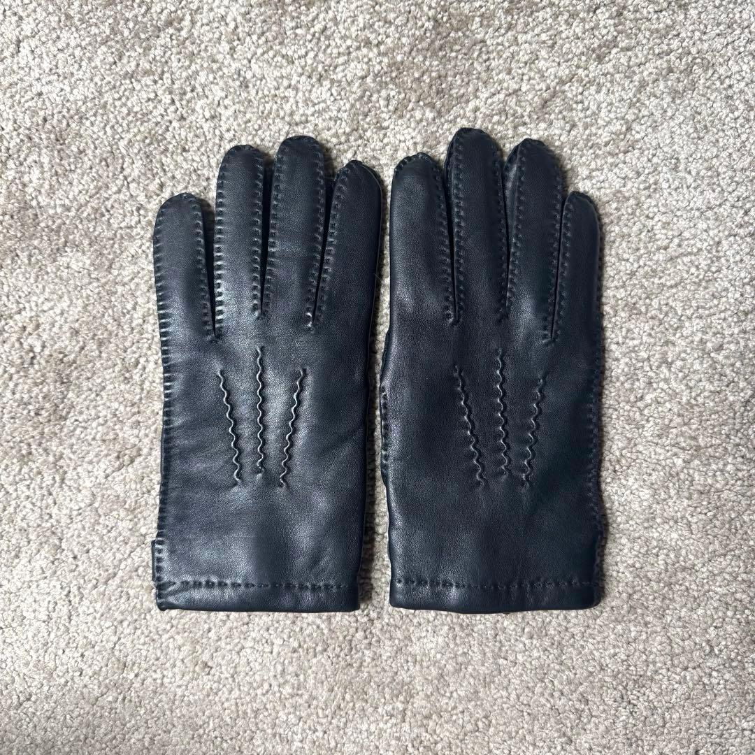 【DENTS】デンツ グローブ 本革 ヘアシープグローブカシミヤ100%