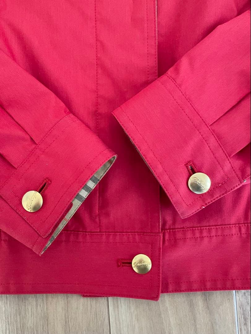 貴重✨ バーバリーズ　ジャンバー　ノバチェック　ジャケット　スイングトップ 赤